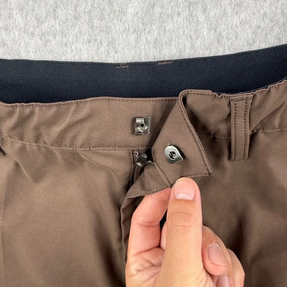 BYLT Pants Mens 32x30 Brown Slim Fit Executive Performance Chino Trousers Work